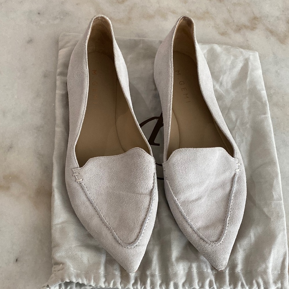 M. GEMI Stellato Sachetto Suede Pointed Toe Flat
